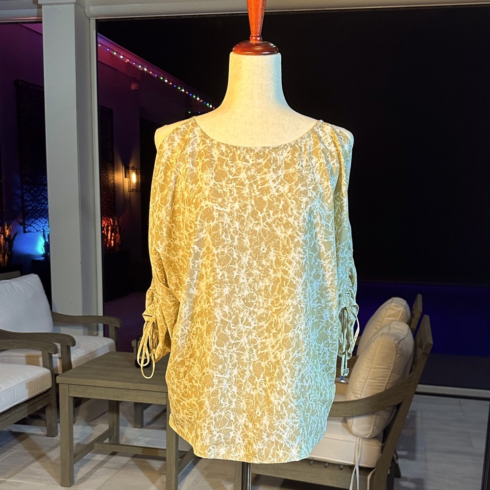 Michael Kors Gold Accent Blouse